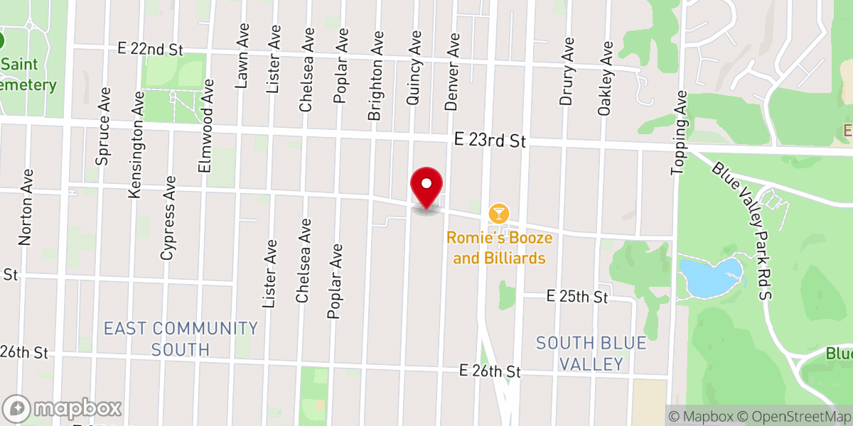 Map showing location of Hope City Fellowship