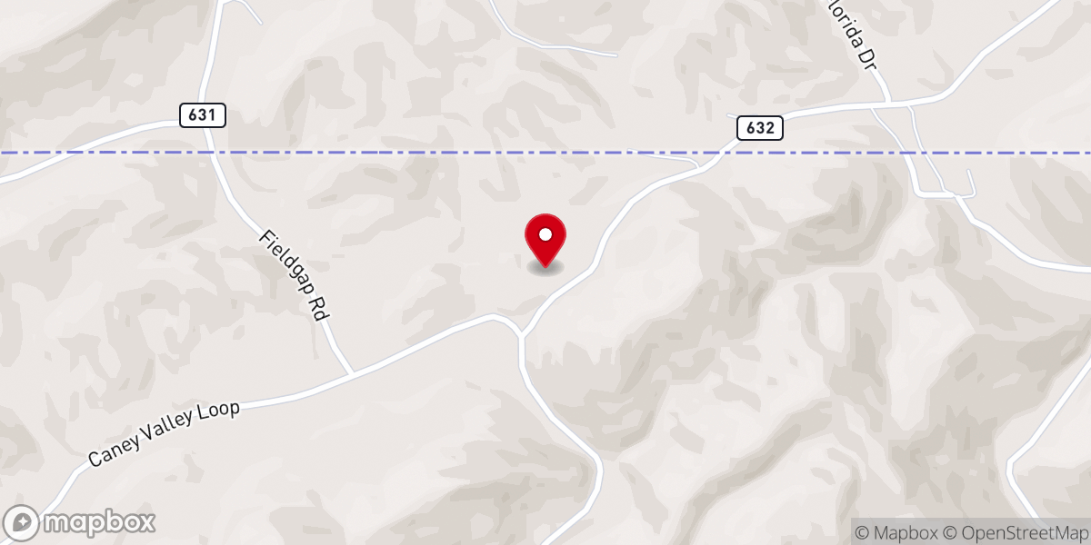Map showing location of Plum Grove Church