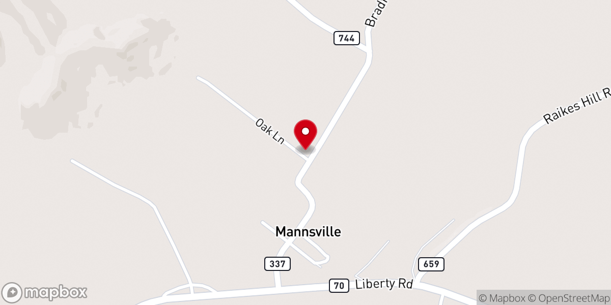 Map showing location of Blessings of Hope - Campbellsville Ministry Selection Center