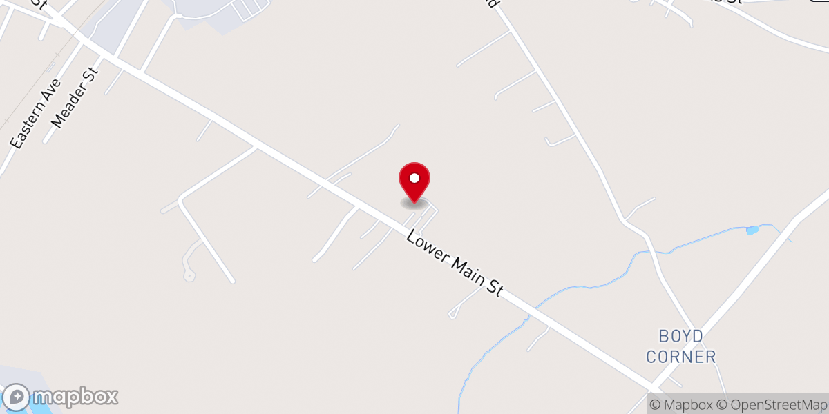 Map showing location of Bethel Christian Church