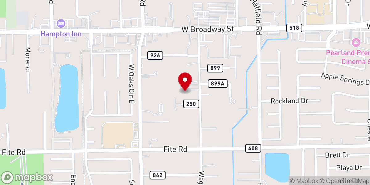Map showing location of Fellowship of Believers Baptist Church
