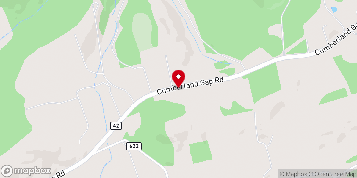 Map showing location of Salem Methodist Church