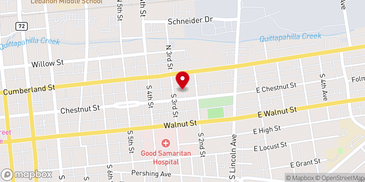 Map showing location of Iglesia Pentecostal Arca De Noe