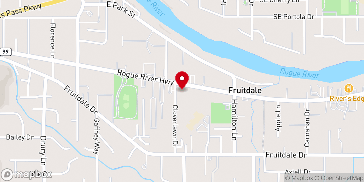 Map showing location of Calvary Chapel Refuge Center