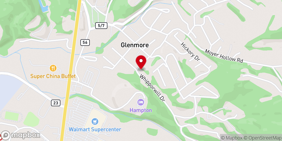 Map showing location of Full Gospel Fellowship