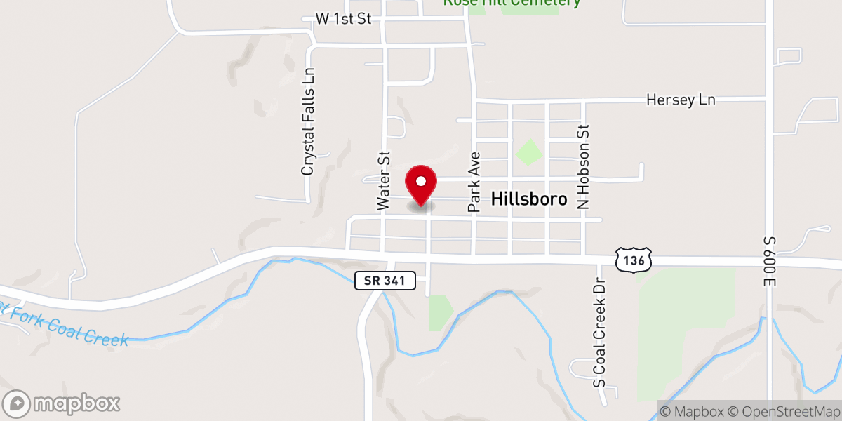 Map showing location of The Venue
