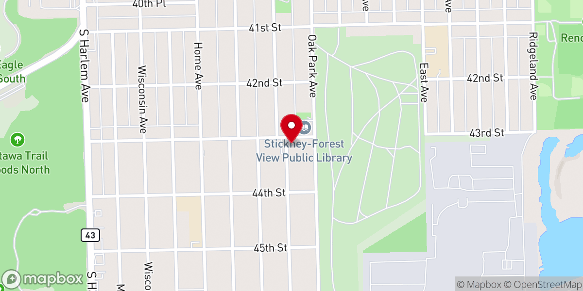 Map showing location of Saint Pius X Church