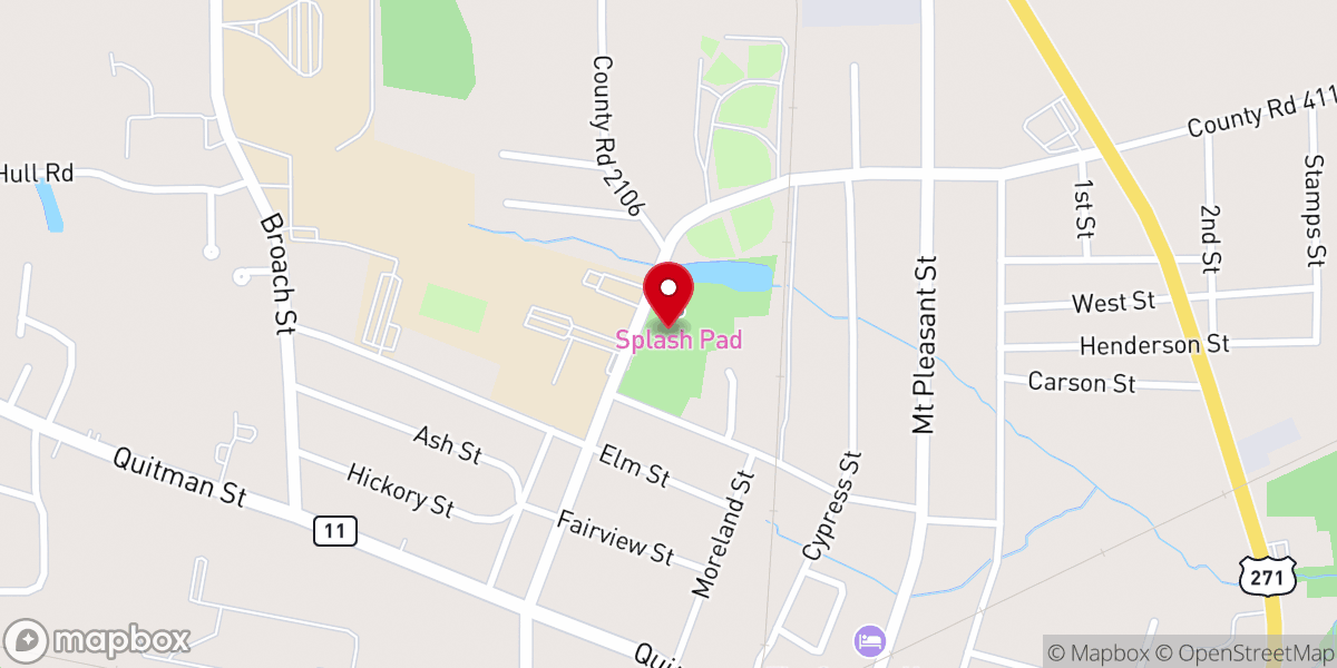 Map showing location of Fair Park And Splash Pad