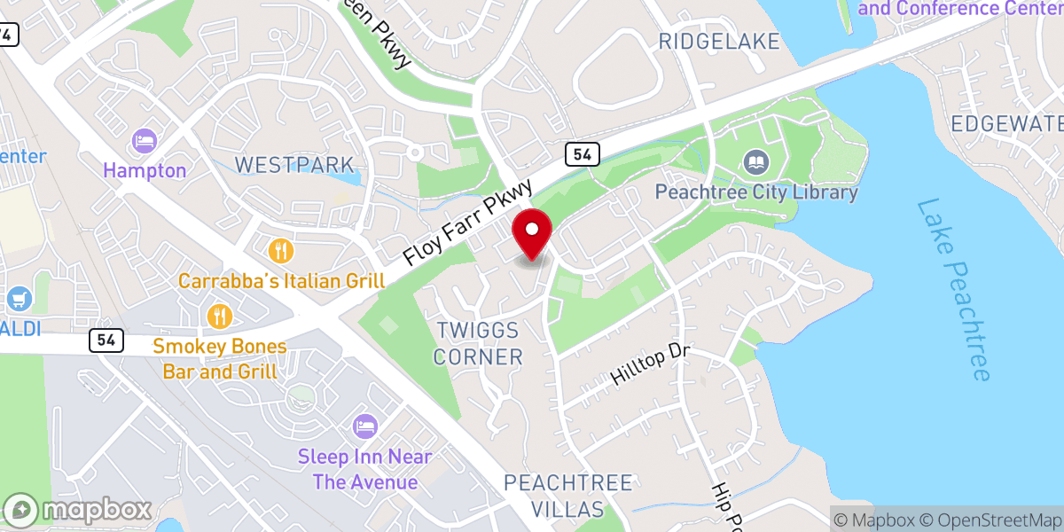 Map showing location of Iglesia Cristo Reina