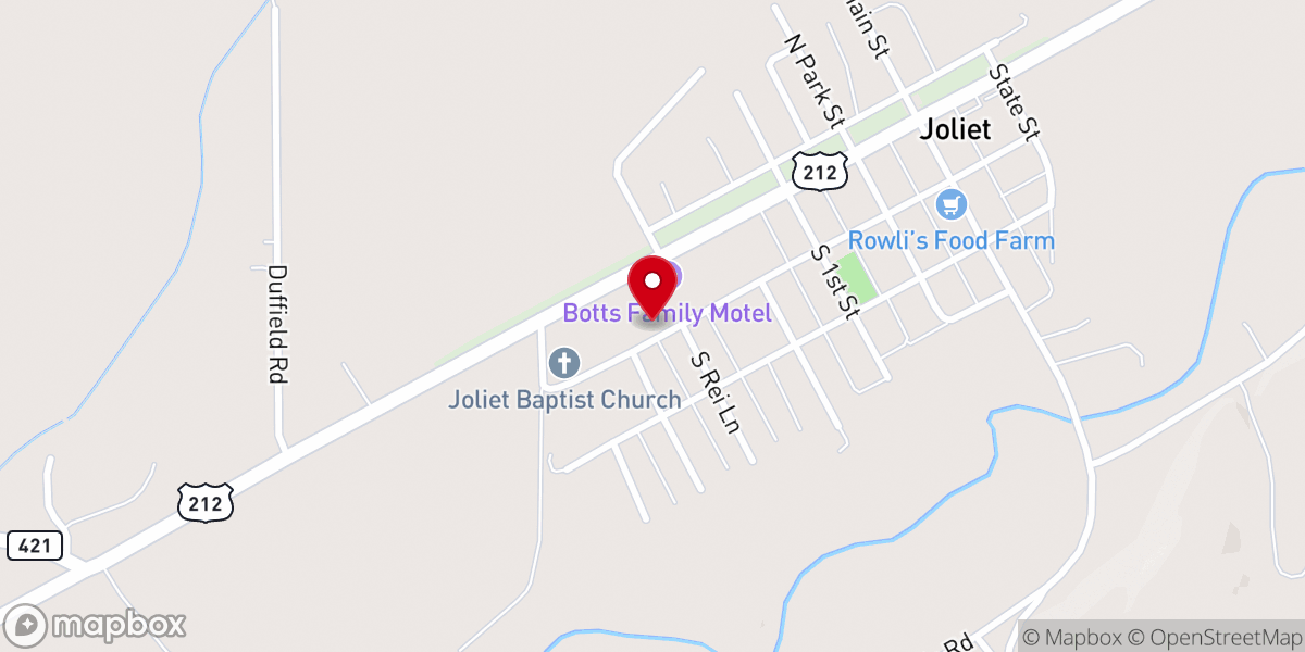 Map showing location of Lighthouse Bible Church