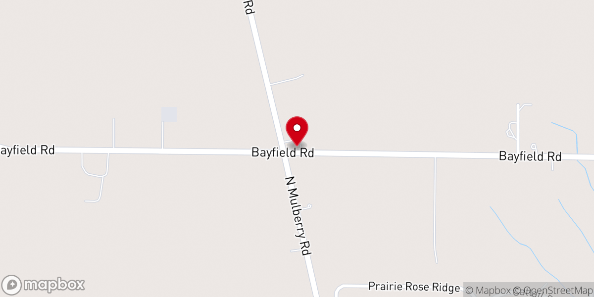 Map showing location of Spangler Chapel