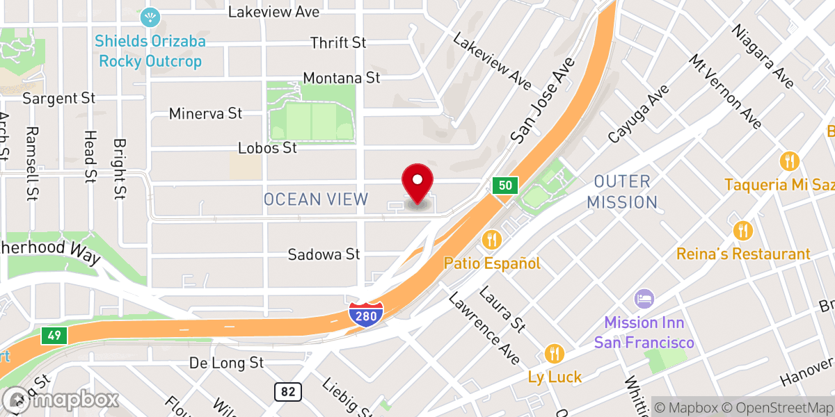 Map showing location of St. Michael Korean Catholic Church
