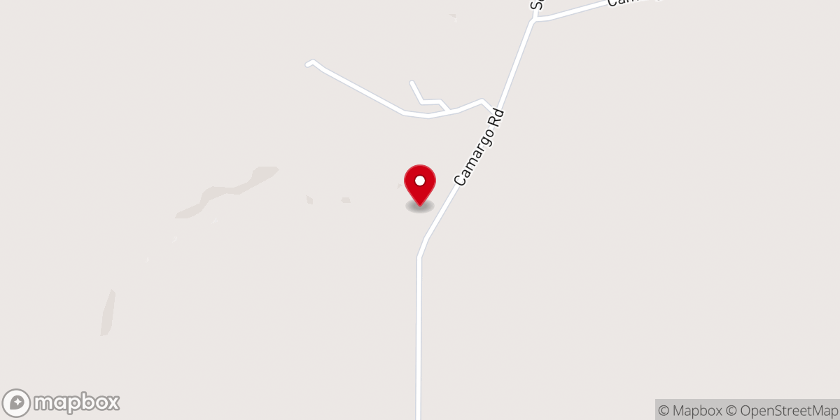 Map showing location of Blackwood Grove Baptist Church