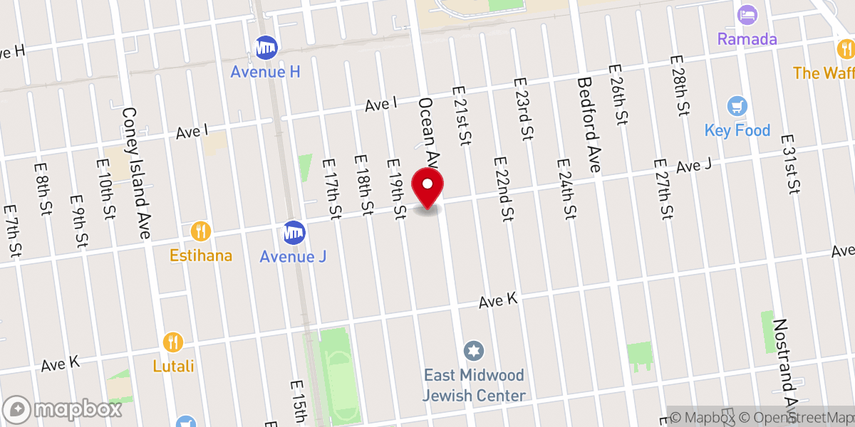 Map showing location of United Nations Pentecostal Church New York