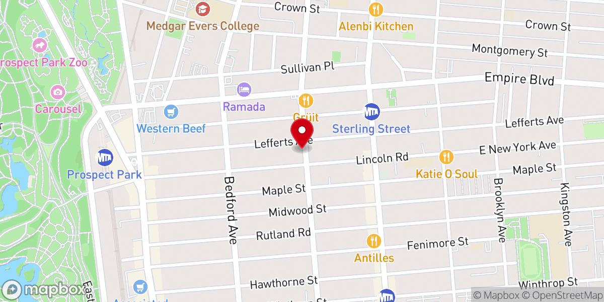 Map showing location of Wayside Bethany Full Gospel Church of God