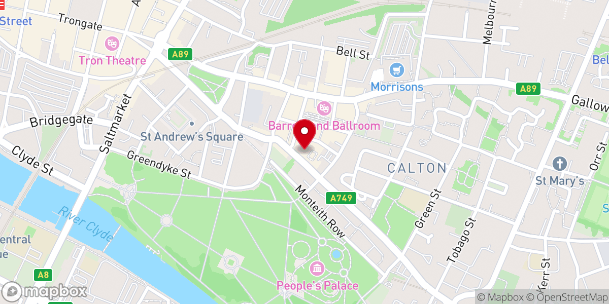 Map showing location of St Alphonsus RC Church