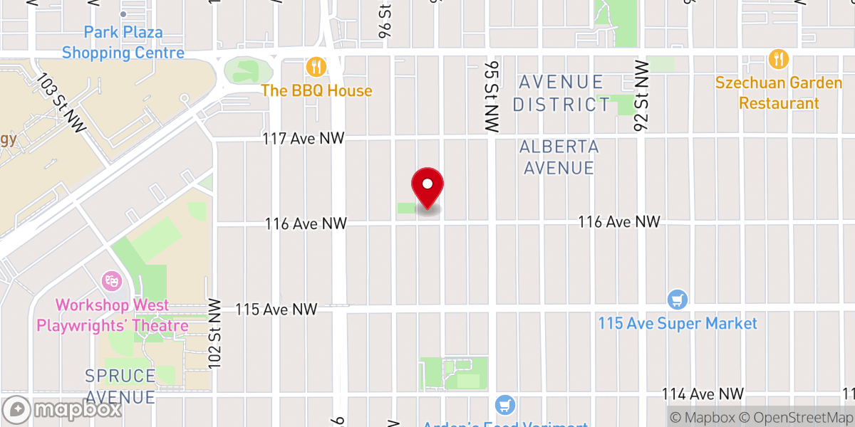 Map showing location of Cornerstone United Reformed Church of Edmonton