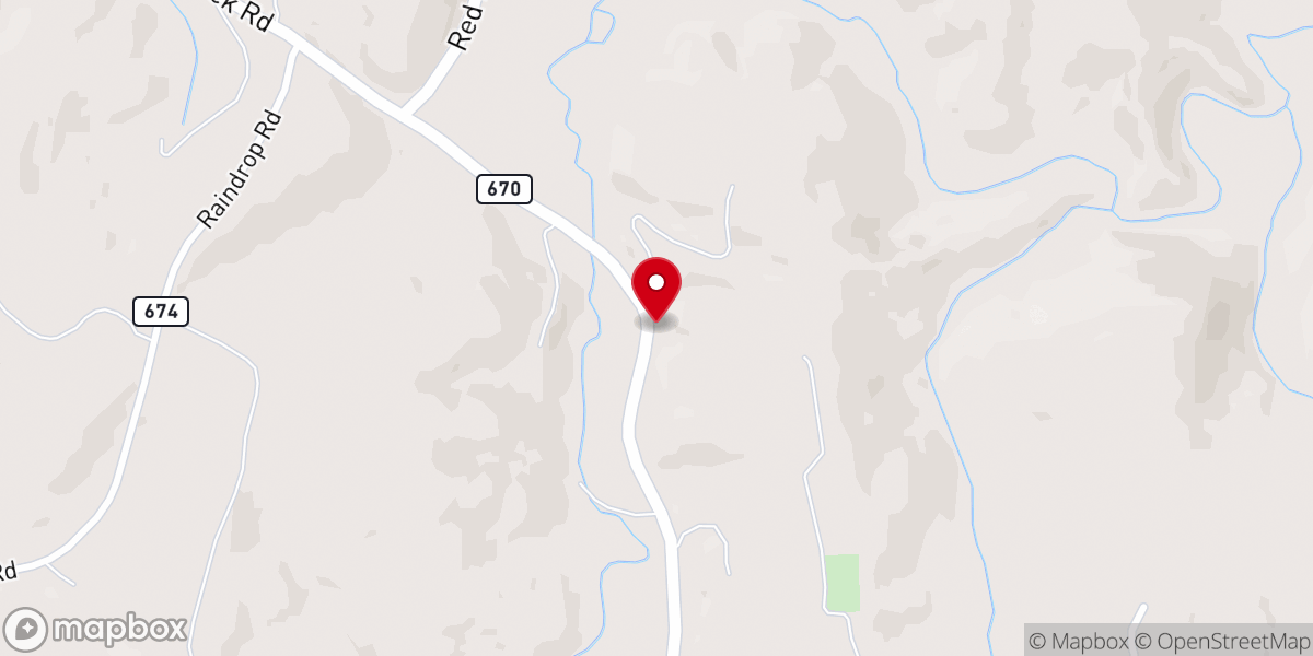 Map showing location of Fellowship Primitive Baptist Church