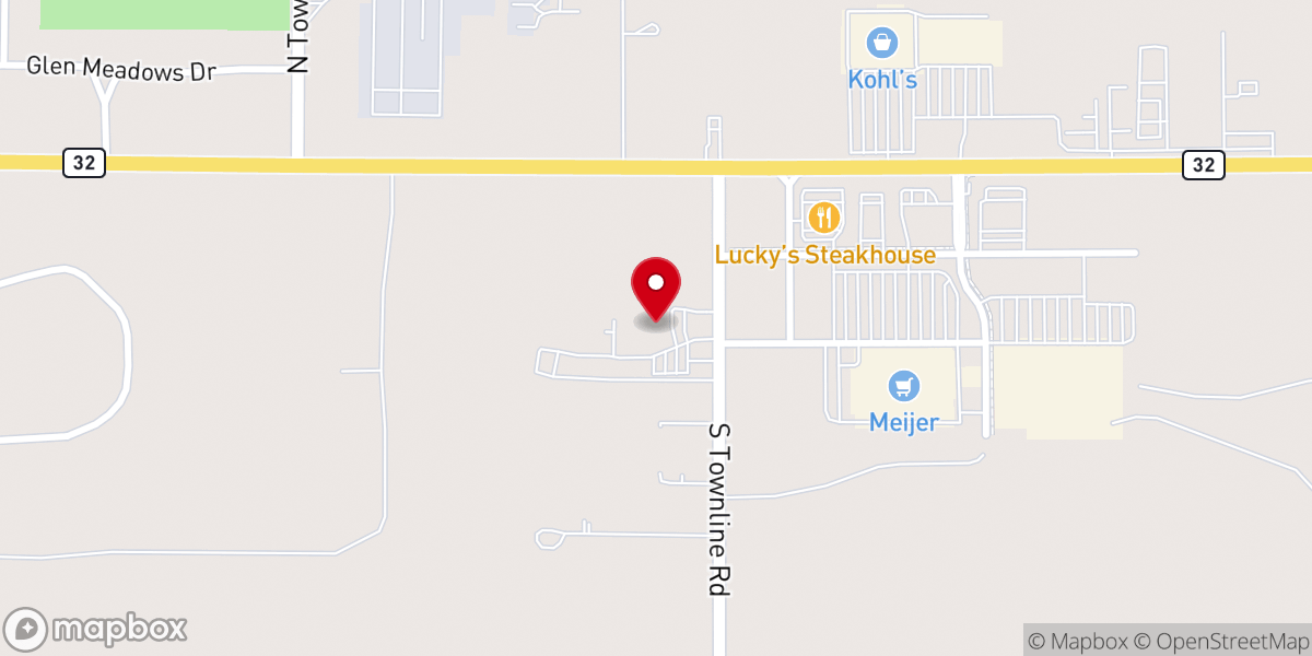 Map showing location of Alpine Village Baptist Church