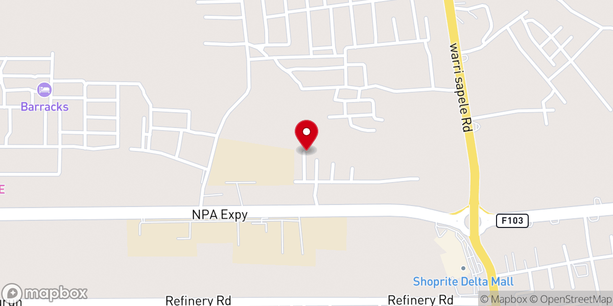 Map showing location of The Apostolic Church Nigeria, Mammy Assembly.