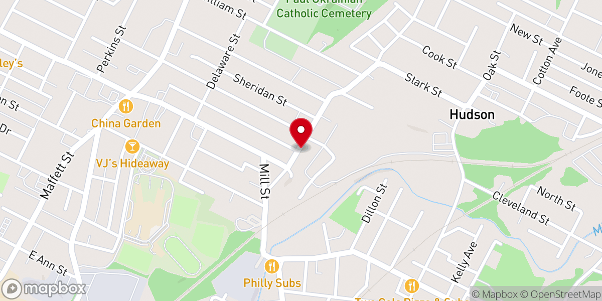 Map showing location of Saints Peter & Paul Parish