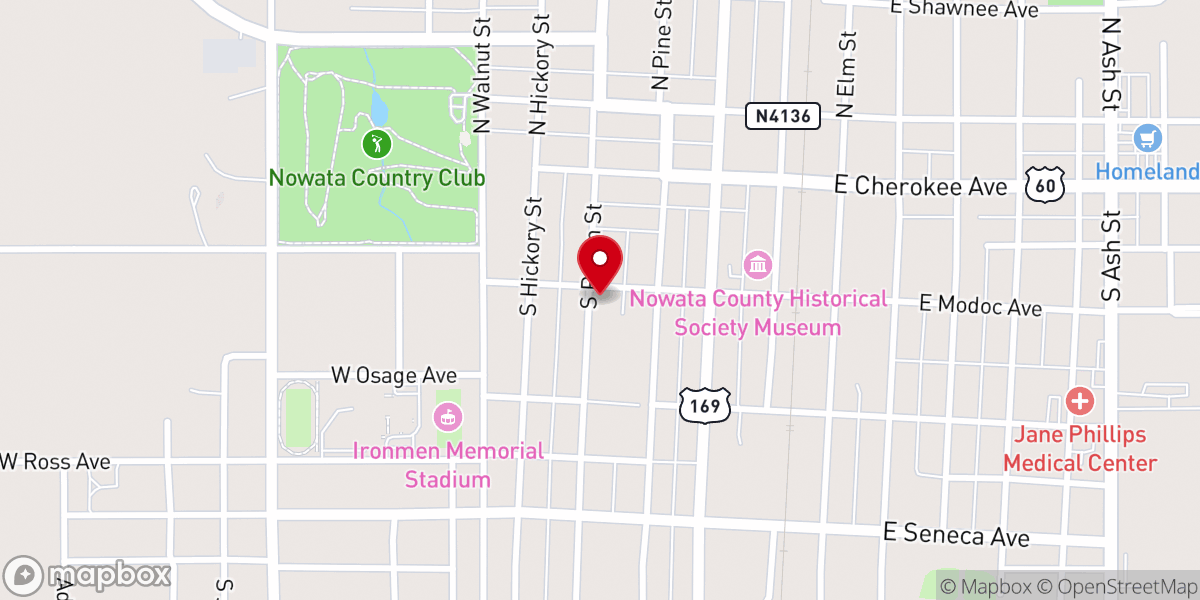 Map showing location of Saint Catherine Catholic Church