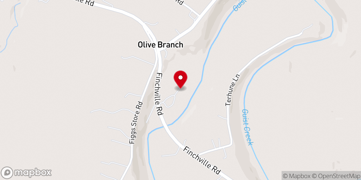Map showing location of Misty Valley Wedding Chapel