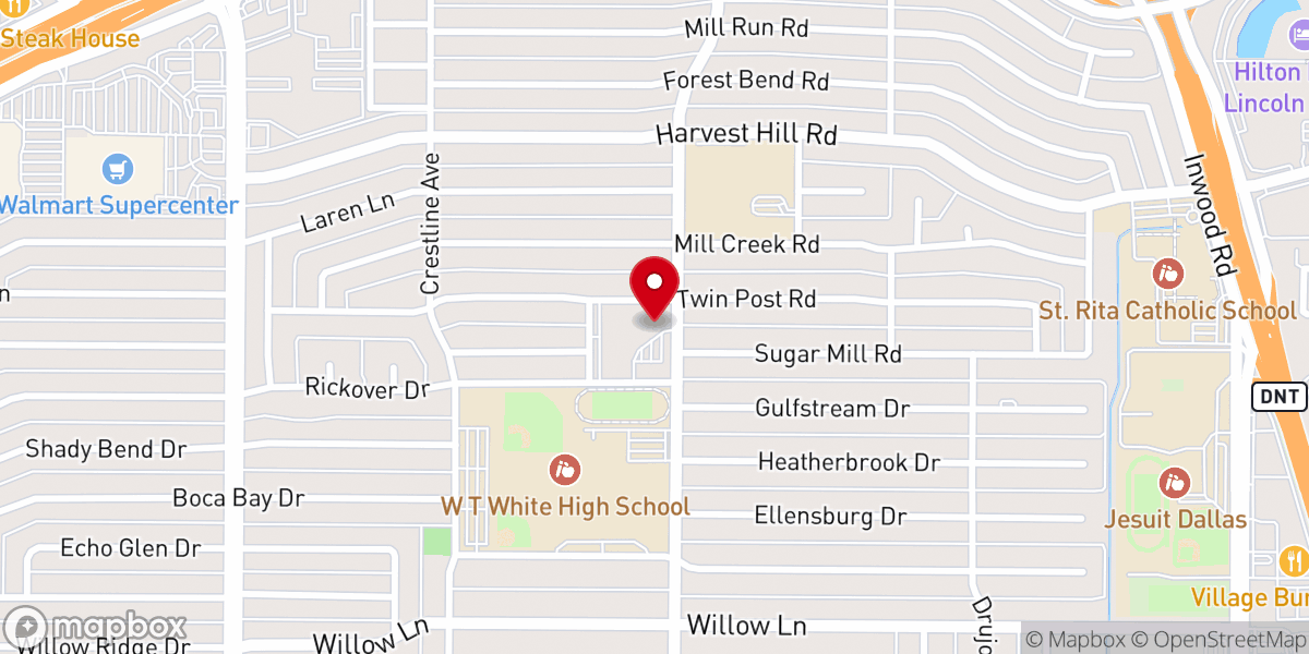 Map showing location of The Grove Church