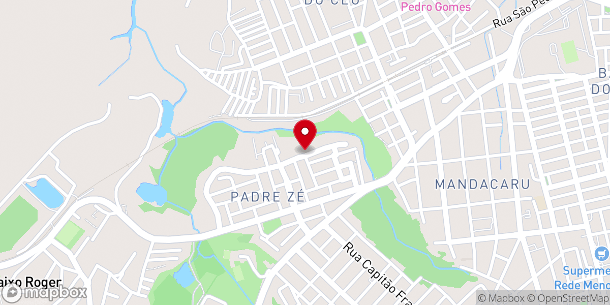 Map showing location of Primeira Igreja Batista No Padre Zé