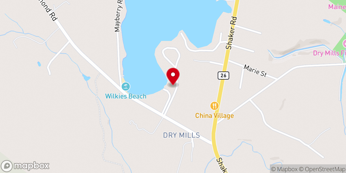 Map showing location of St. Gregory's Parish Hall