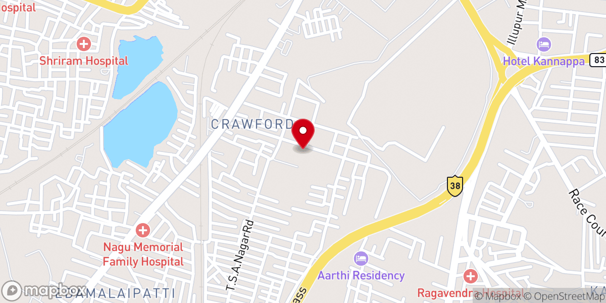 Map showing location of St. Kulandhai Teresa Church