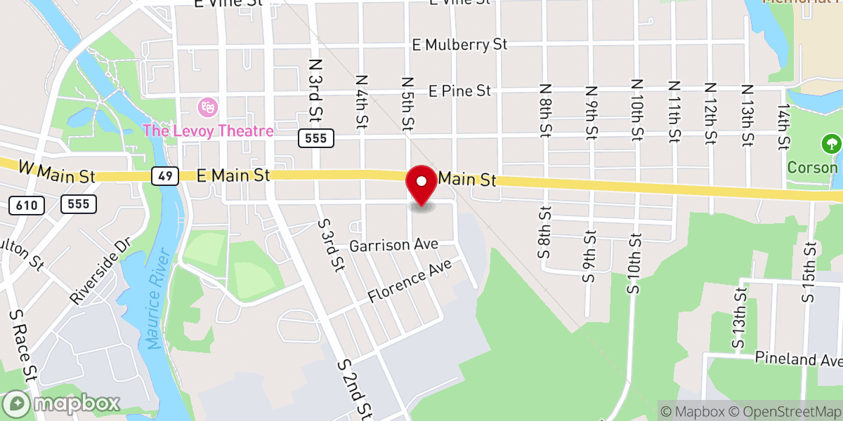 Map showing location of Grace Victory Church