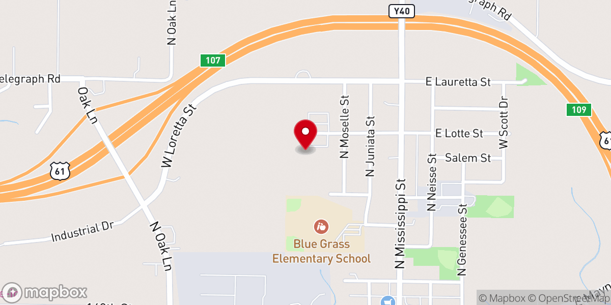 Map showing location of Saint Andrews Catholic Church