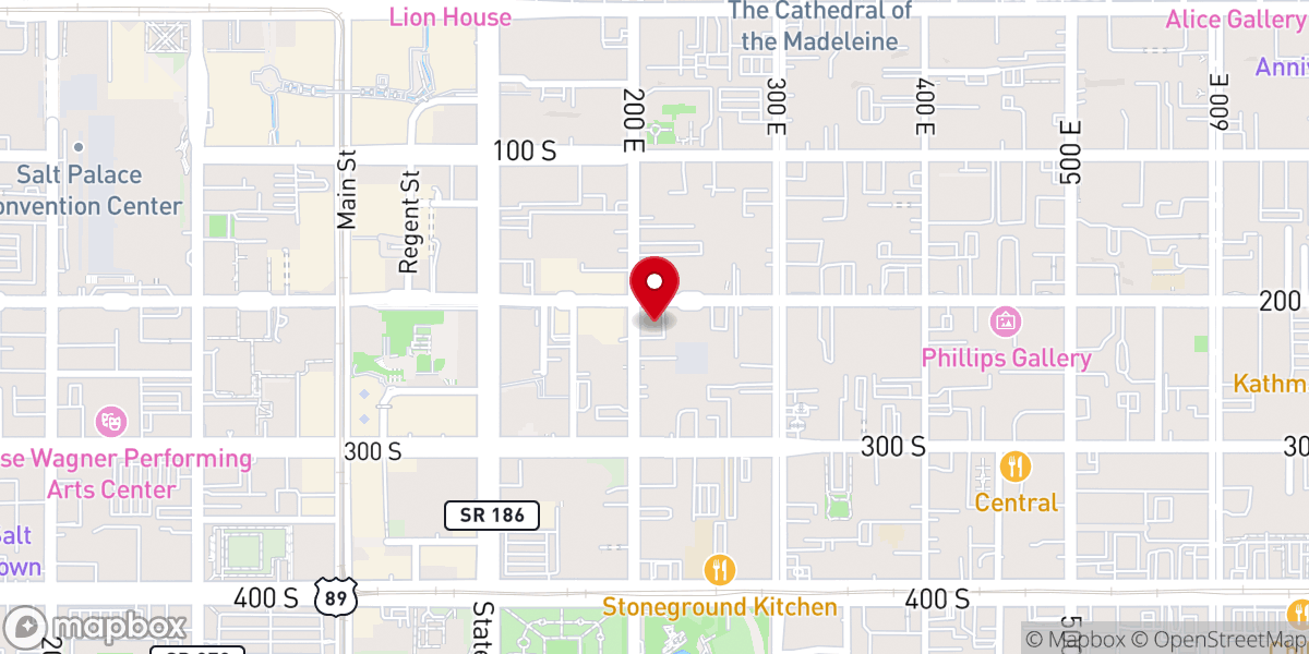 Map showing location of First United Methodist Church
