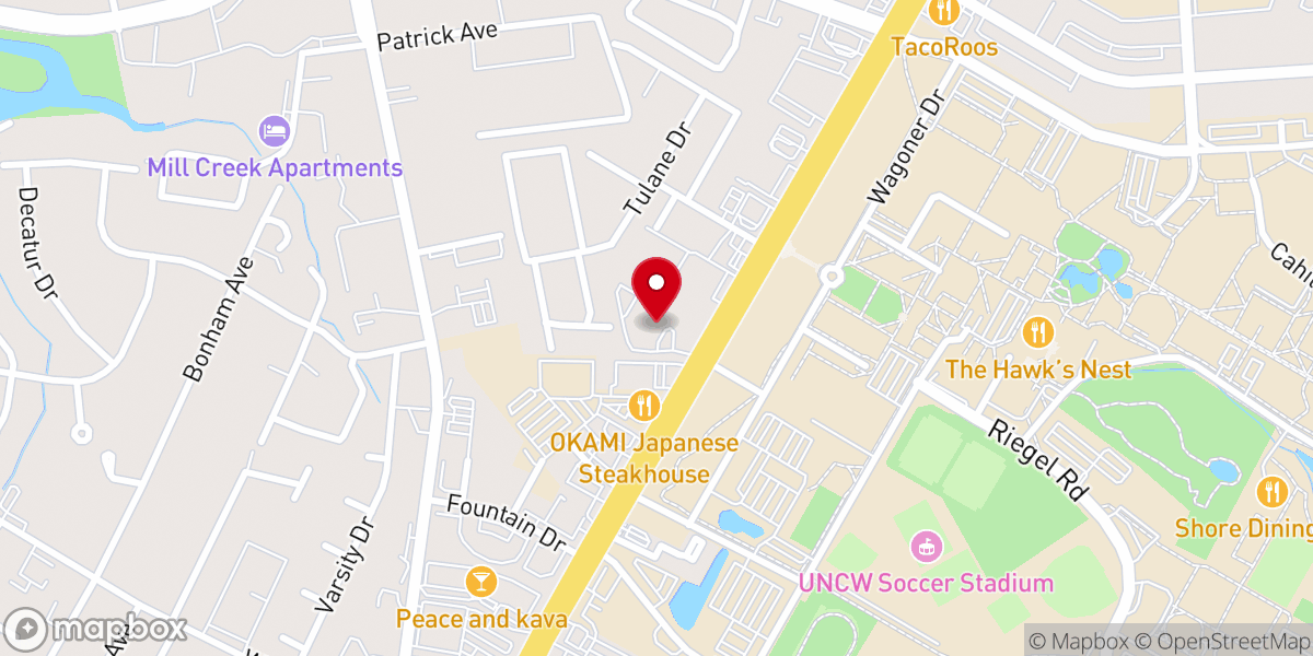 Map showing location of St. Matthew's Evangelical Lutheran Church