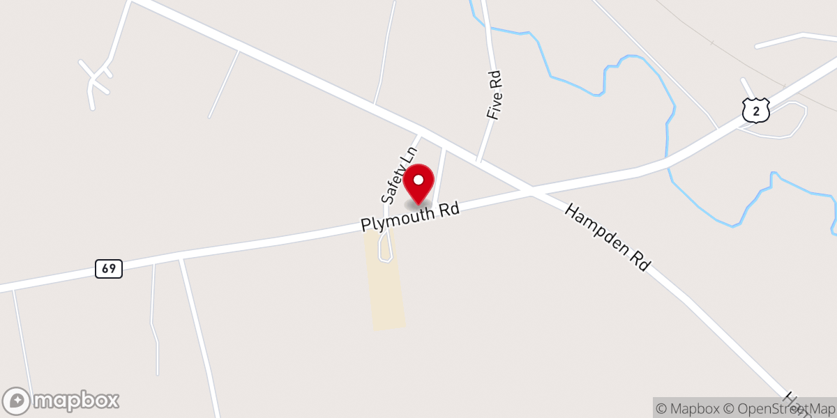 Map showing location of Carmel Union Congregational Church