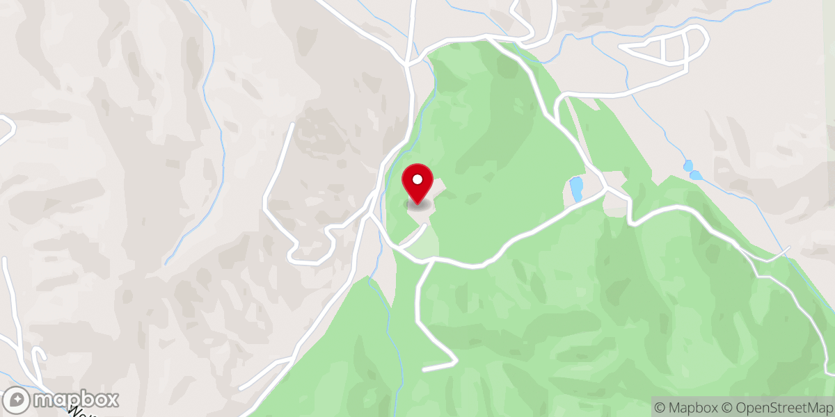 Map showing location of Pine Top Church