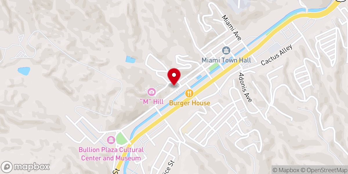 Map showing location of Our Lady of the Blessed Sacrament