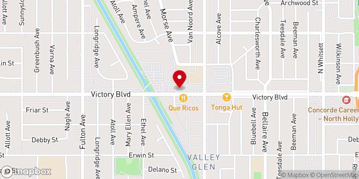 Map showing location of St. Jane Frances de Chantal Catholic Church