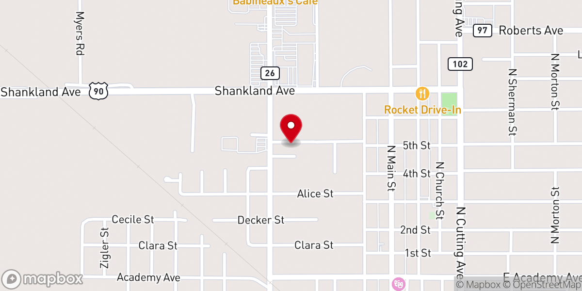 Map showing location of Jesus Worship UPC