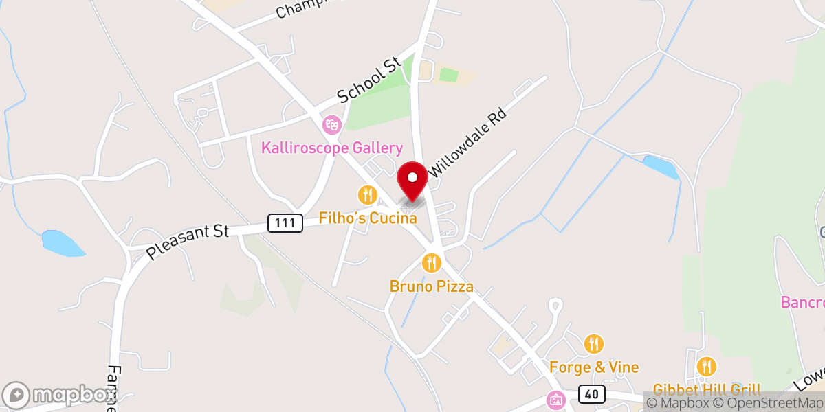Map showing location of Union Congregational Church