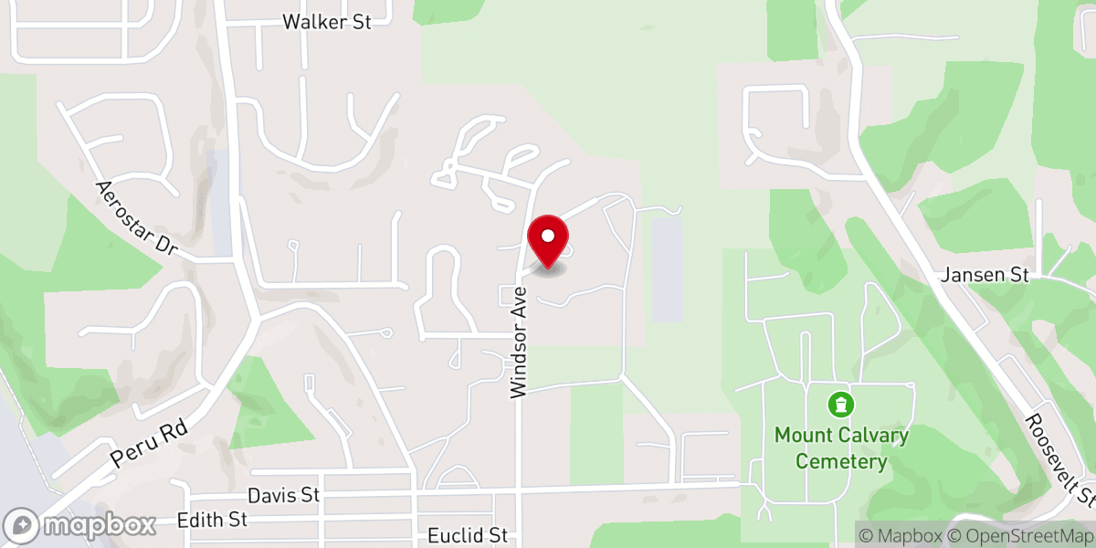 Map showing location of Mt St Francis