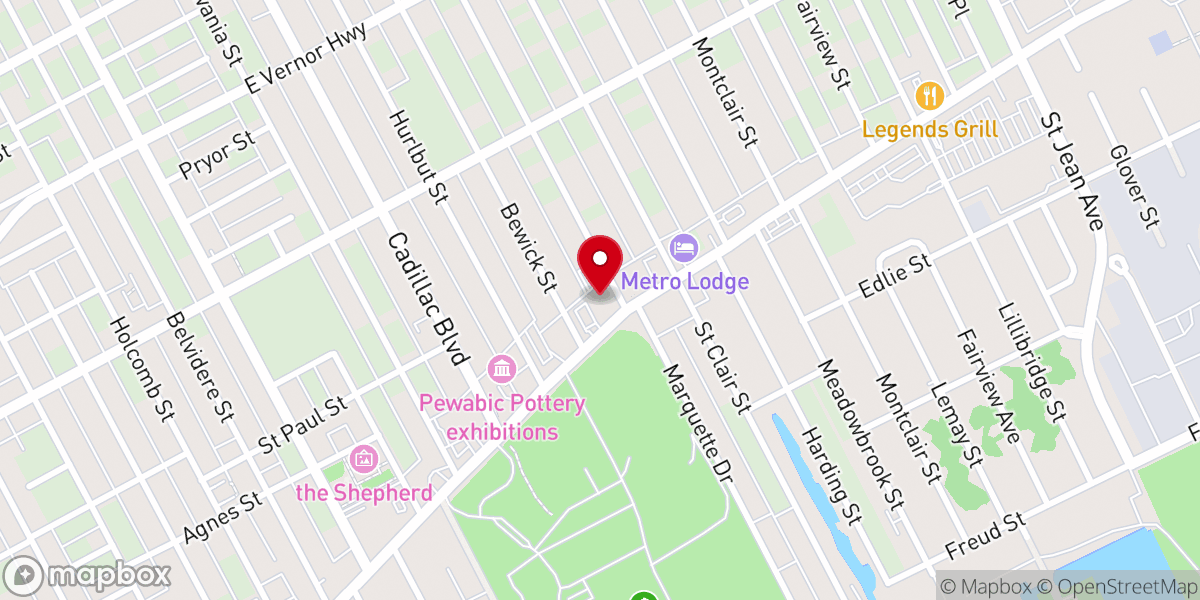 Map showing location of Cathedral Conference Center