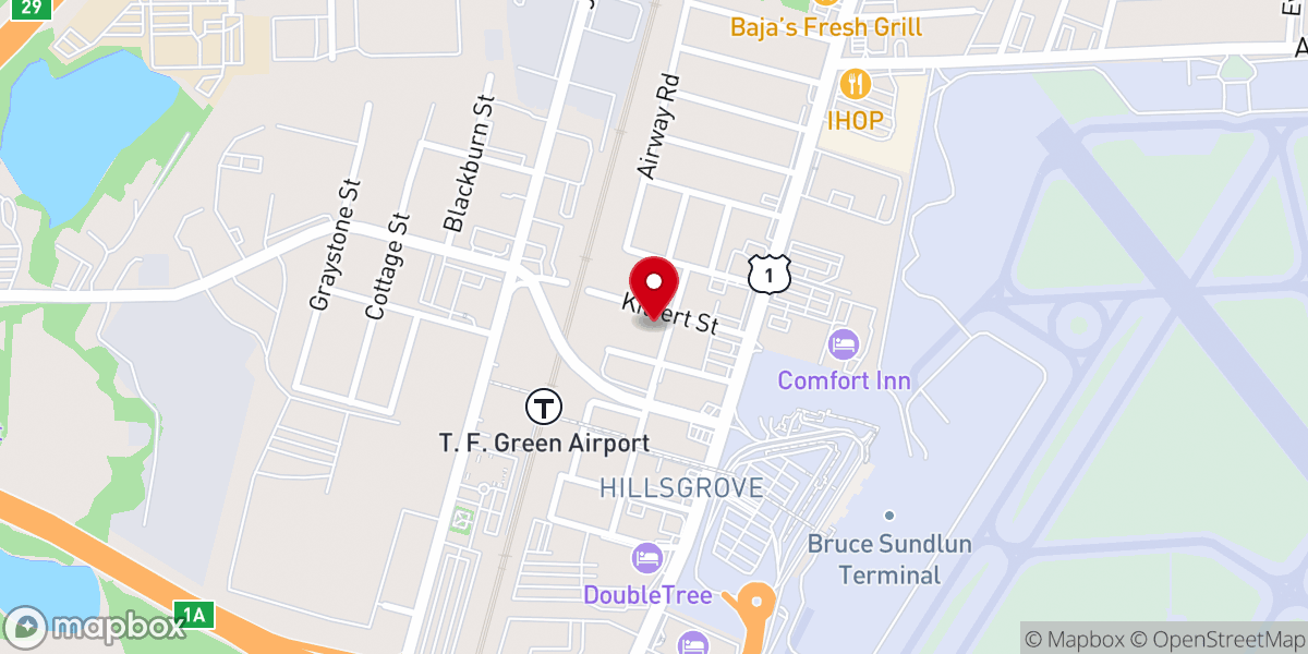 Map showing location of Maranatha Baptist Church of Rhode Island