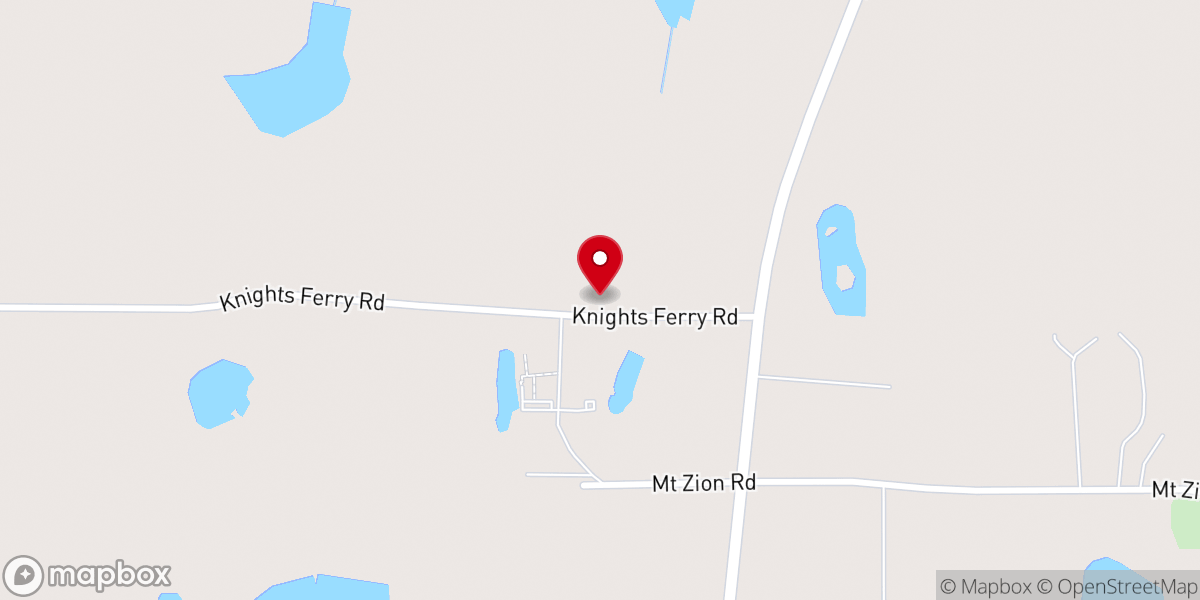 Map showing location of Silver Run Church