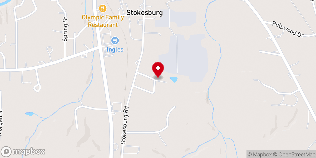 Map showing location of Wayside Baptist Church