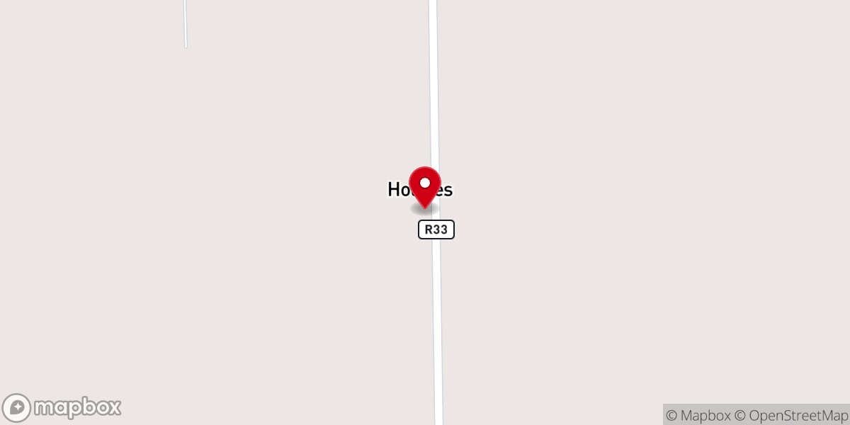 Map showing location of Holmes Baptist Church