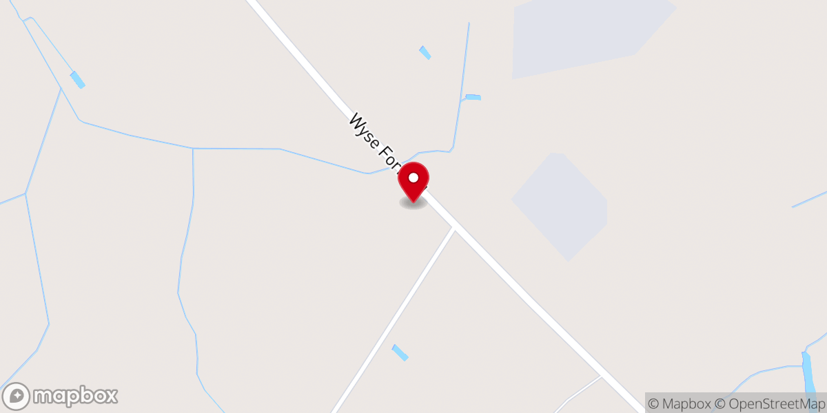 Map showing location of Beautiful Valley Church