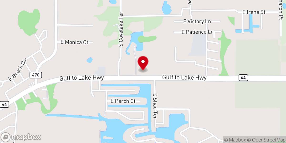 Map showing location of Highway 44 Church of God