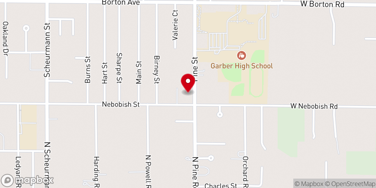 Map showing location of Pilgrim Lutheran Church